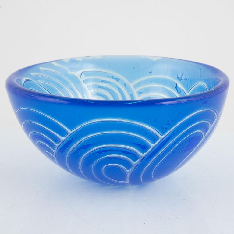 Ingeborg Lundin, an 'Ariel' glass bowl, Orrefors.