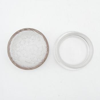 René Lalique, box, "Meudon", glass, France, early 20th century.