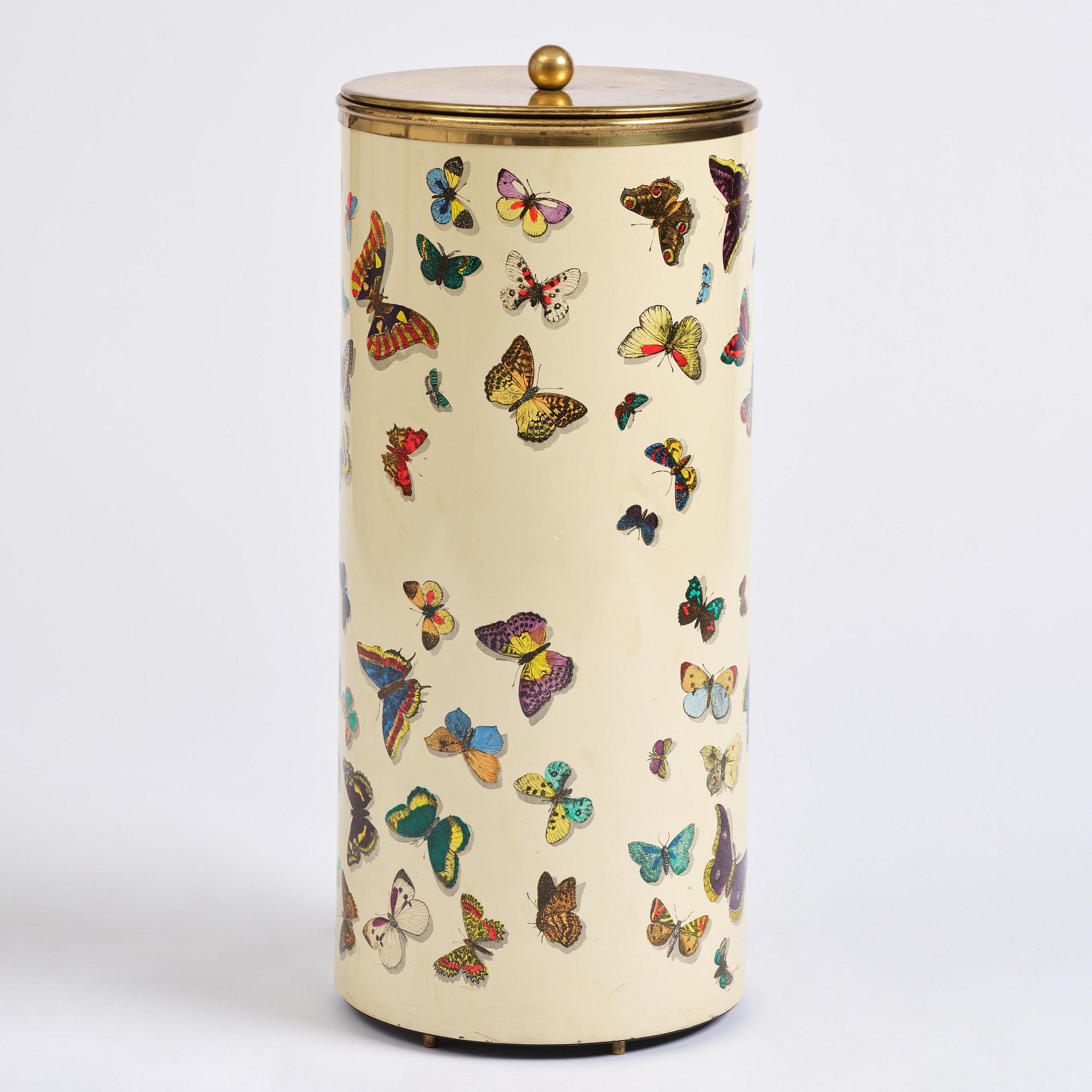 Piero Fornasetti, paraplyställ med lock, Milano, Italien.