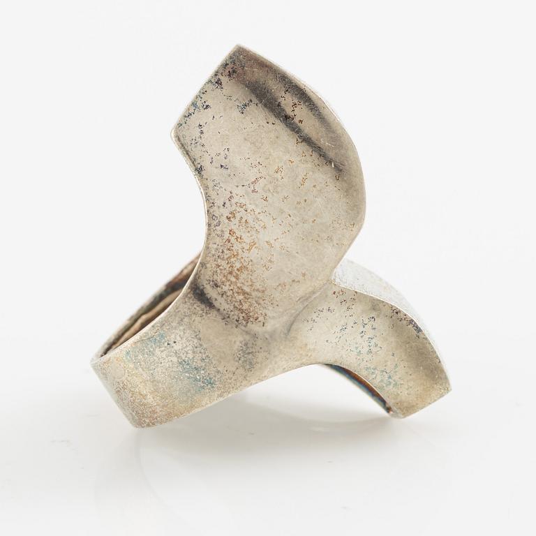 Jan-Christer Lundqvist, ring, silver, Skövde 1997.