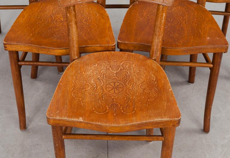 STOLAR, 6 st, Thonet, 1900-talets första hälft.