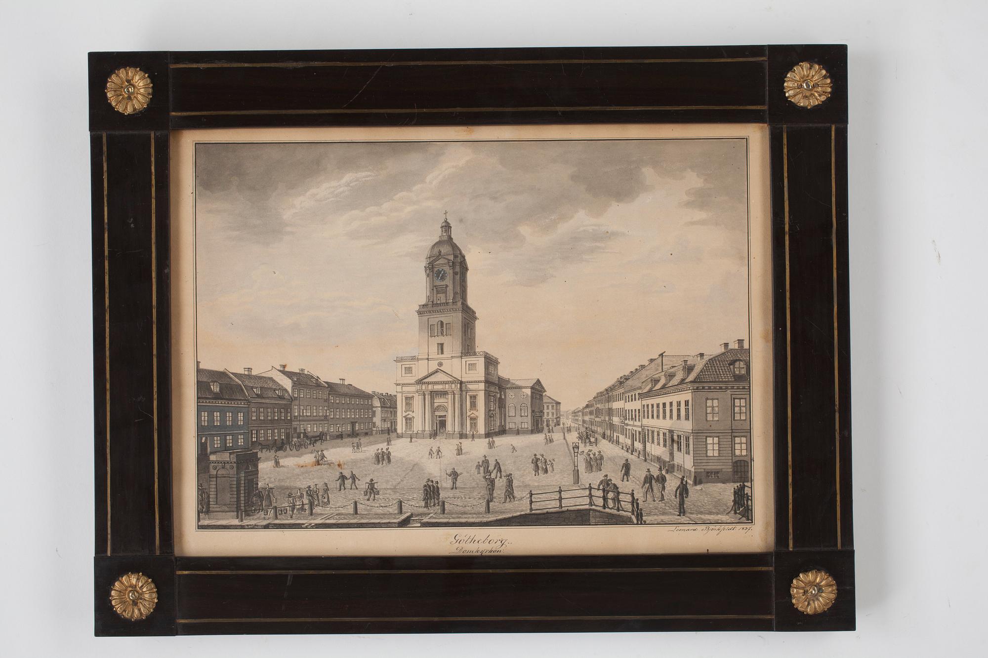 Johan Leonard Björkfeldt, "Domkyrkan i Götheborg" (The Cathedral in Gothenburg).