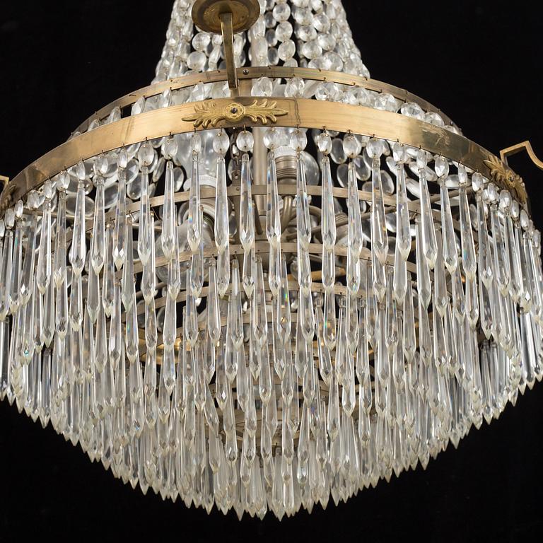 An early 20th century chandelier.