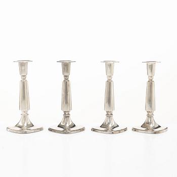 Tore Eldh, Four silver candlesticks, Carlson K & E, Gothenburg, 1968.
