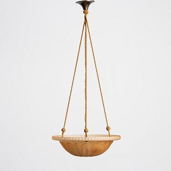 Harald Notini, taklampa, modell 10074, Arvid Böhlmarks Lampfabrik, Stockholm, 1930-tal.