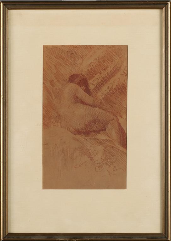 ANDERS ZORN, etsning, signerad i tryck.