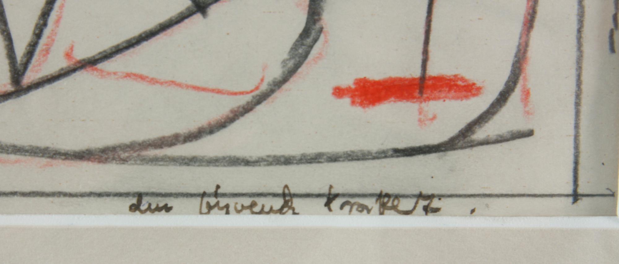 TECKNING, blyerts mm, bär påskrift Ben Nicholson.