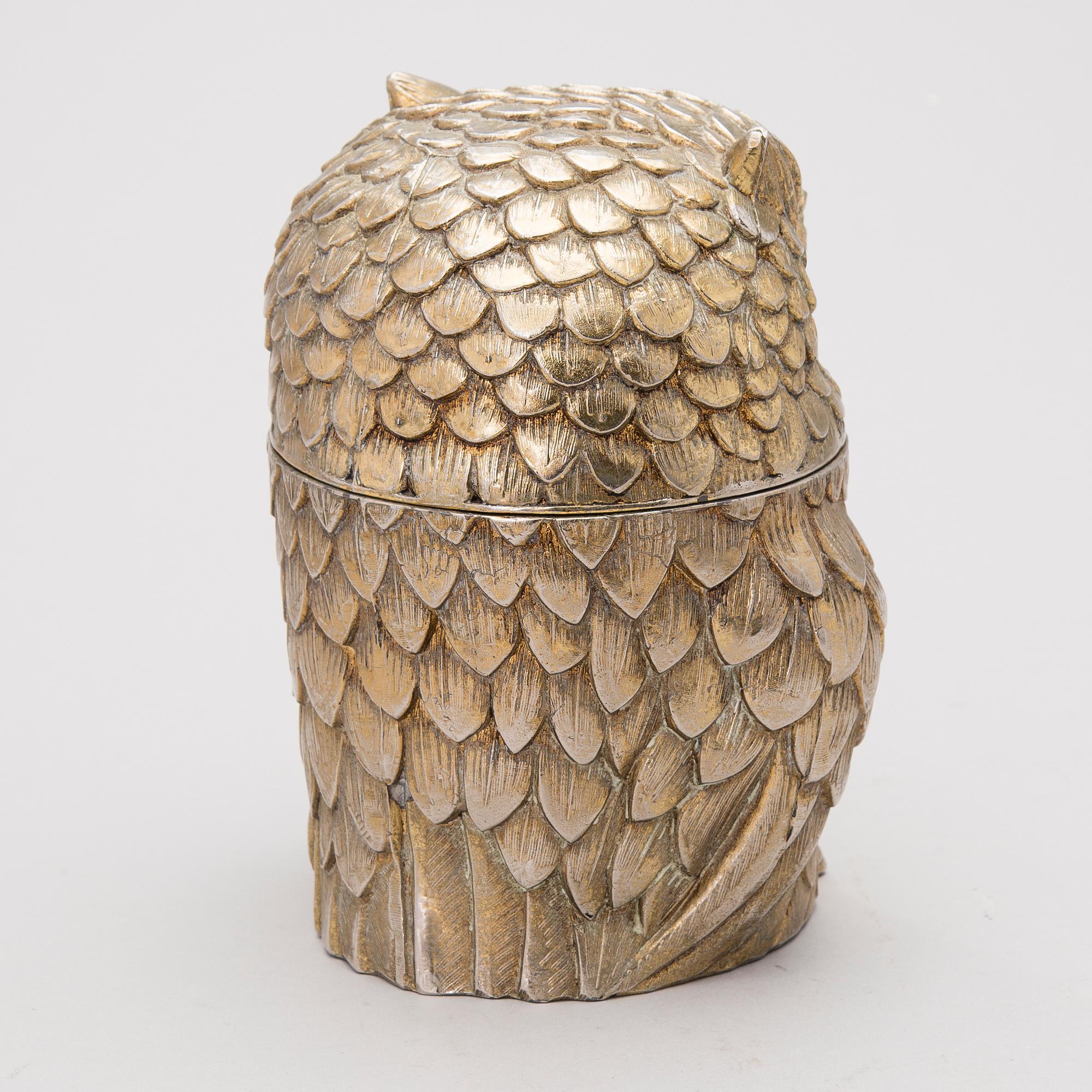 Owl ice bucket, Mauro Manetti, Italy, 1960s/1970s.