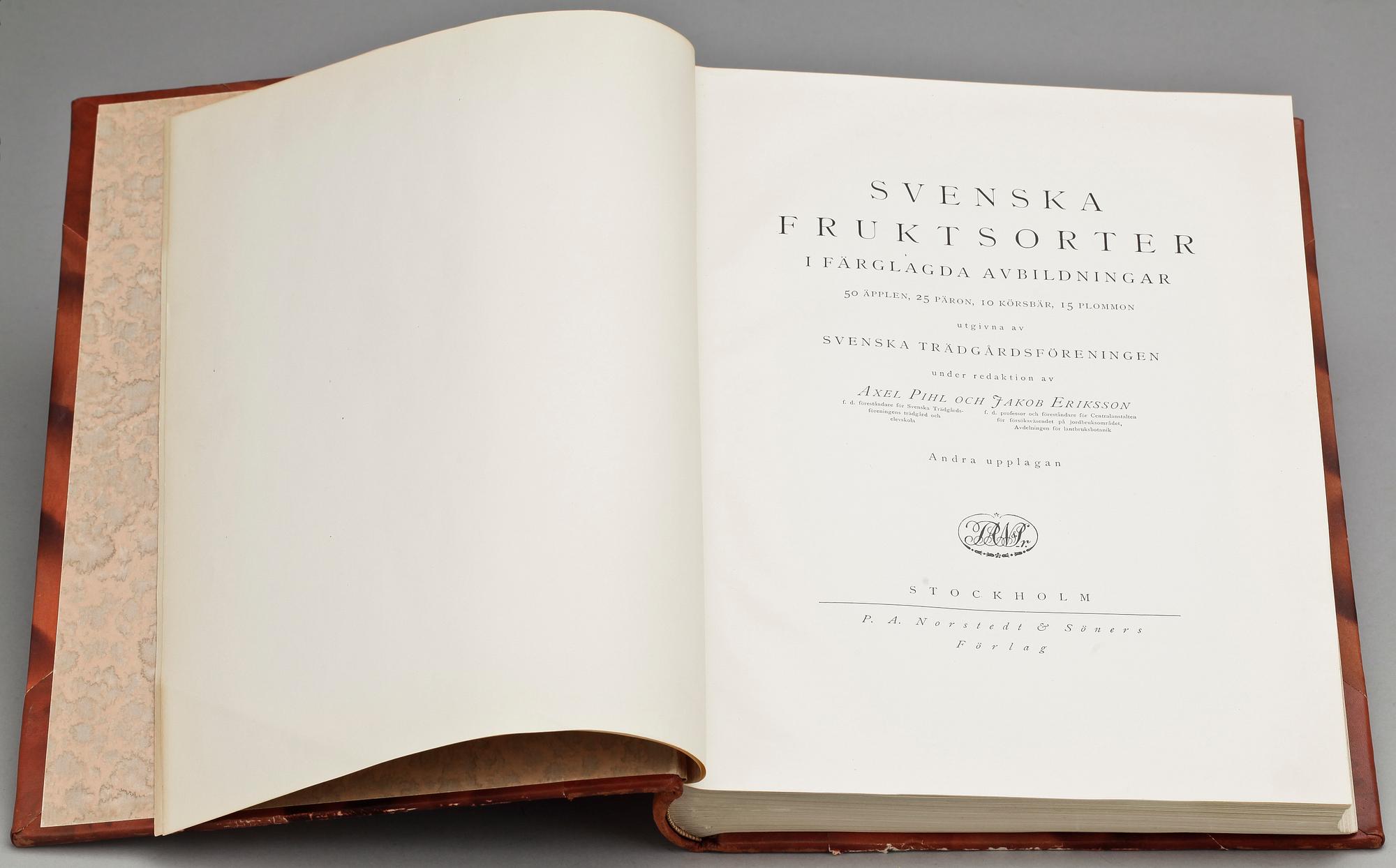 BOK, "Svenska fruktsorter", Axel Pihl & J.Eriksson, Stockholm 1924.