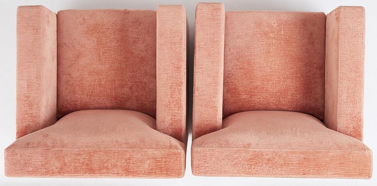 Jean-Michel Frank, & Adolphe Chanaux (France, 1887-1965), a pair of "Dossier Droit 1932" armchairs, no. 195 & 196, Ecart, Paris, 2021.