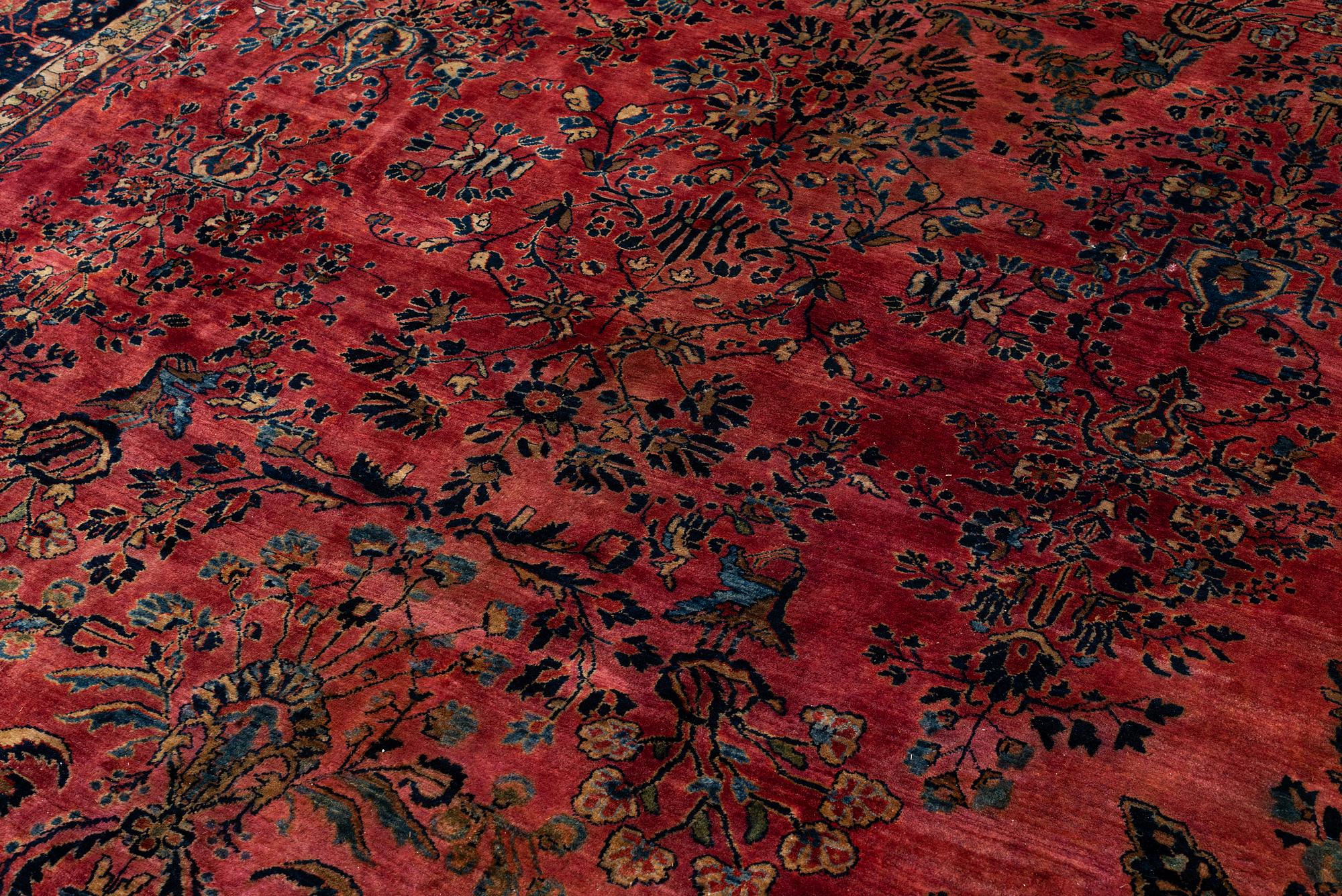 Matta, antik Sarouk, s.k. "amerikansk", västra Persien. 509 x 327 cm.