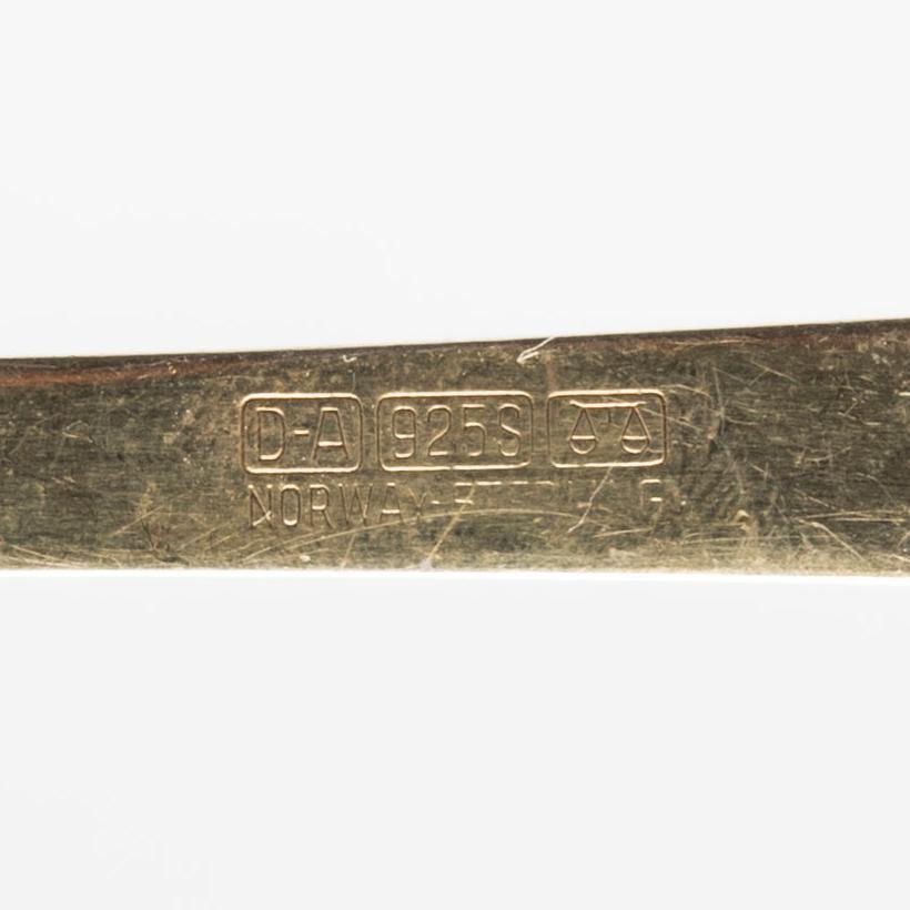 SALLADSBESTICK - DAVID ANDERSEN, sterlingsilver, 1900-talets mitt.