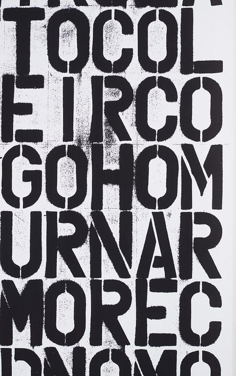 Christopher Wool and Felix Gonzalez-Torres, "Untitled (The Show is Over)".