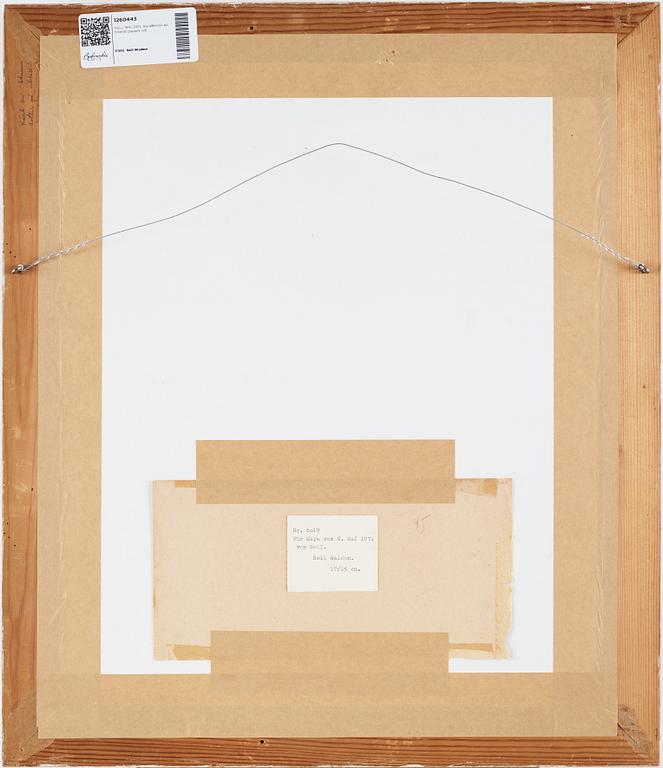 NELL WALDEN, mixed media on paper.