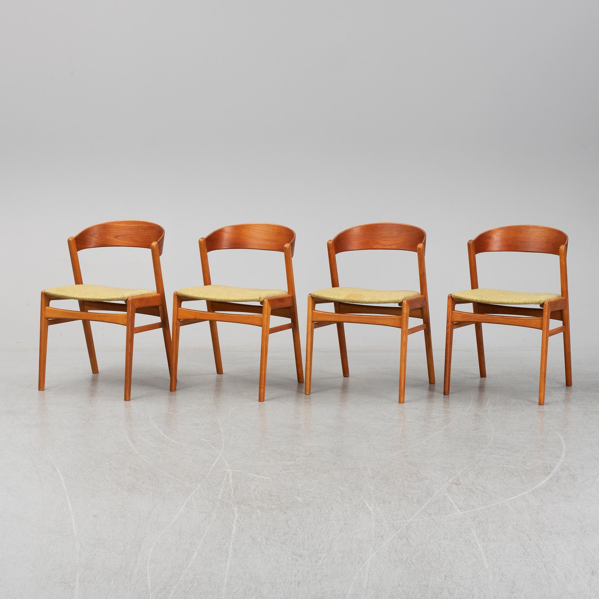 Four 1960s chairs.