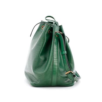 LOUIS VUITTON, a green epi leather shoulderbag, "Petite Noé".