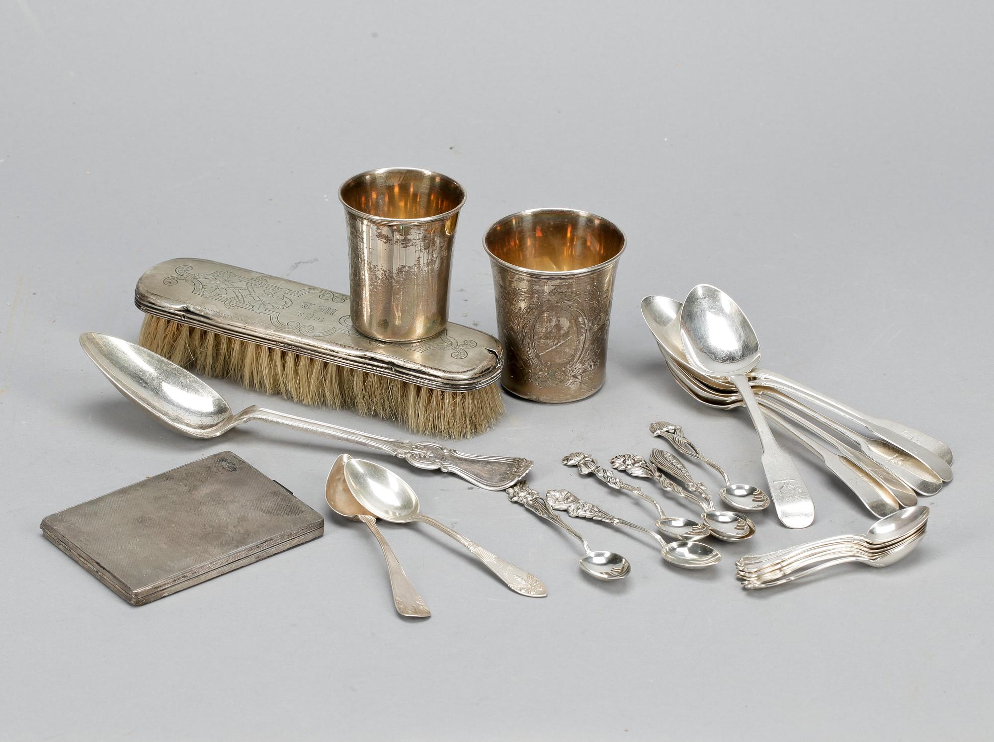 PARTI SILVER, 25 delar, bland annat Gewe Silvervarufabriken Ab, Malmö, 1952. vikt ca 673g.