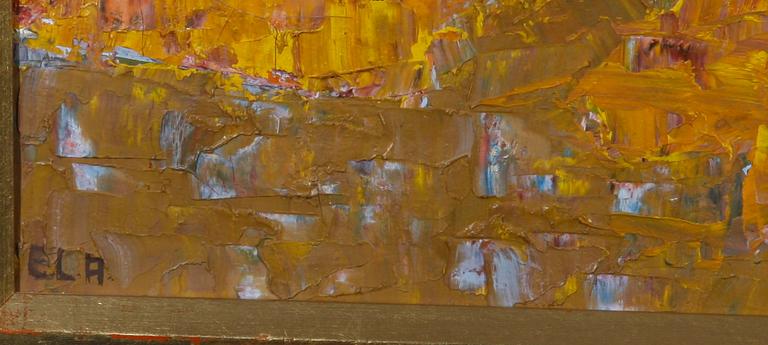 LYNGE-AHLBERG, EINAR. Olja på duk, sign. "E.L.A".