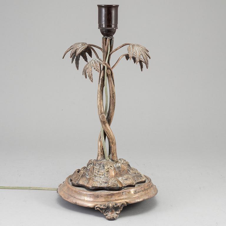 BORDSLAMPA, nysilver, CF Carlman, 1897.