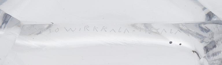 TAPIO WIRKKALA, SKÅL. Isbit. Sign. Tapio Wirkkala, Iittala.