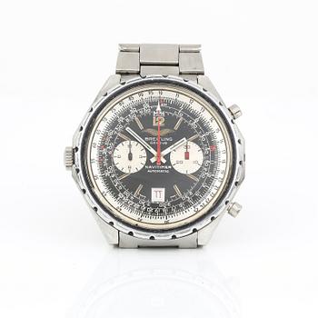 HERRARMBANDSUR, stål, Breitling, Navitimer, automatic.