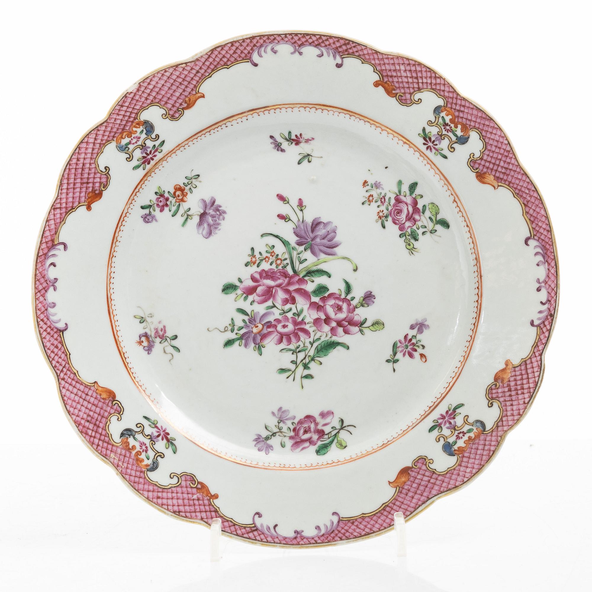 Porcelain, 9 decares, China, 18th-19th century.