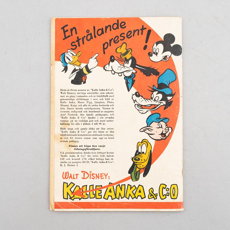 Comic book, "Donald Duck & Co", no. 1, 1948.