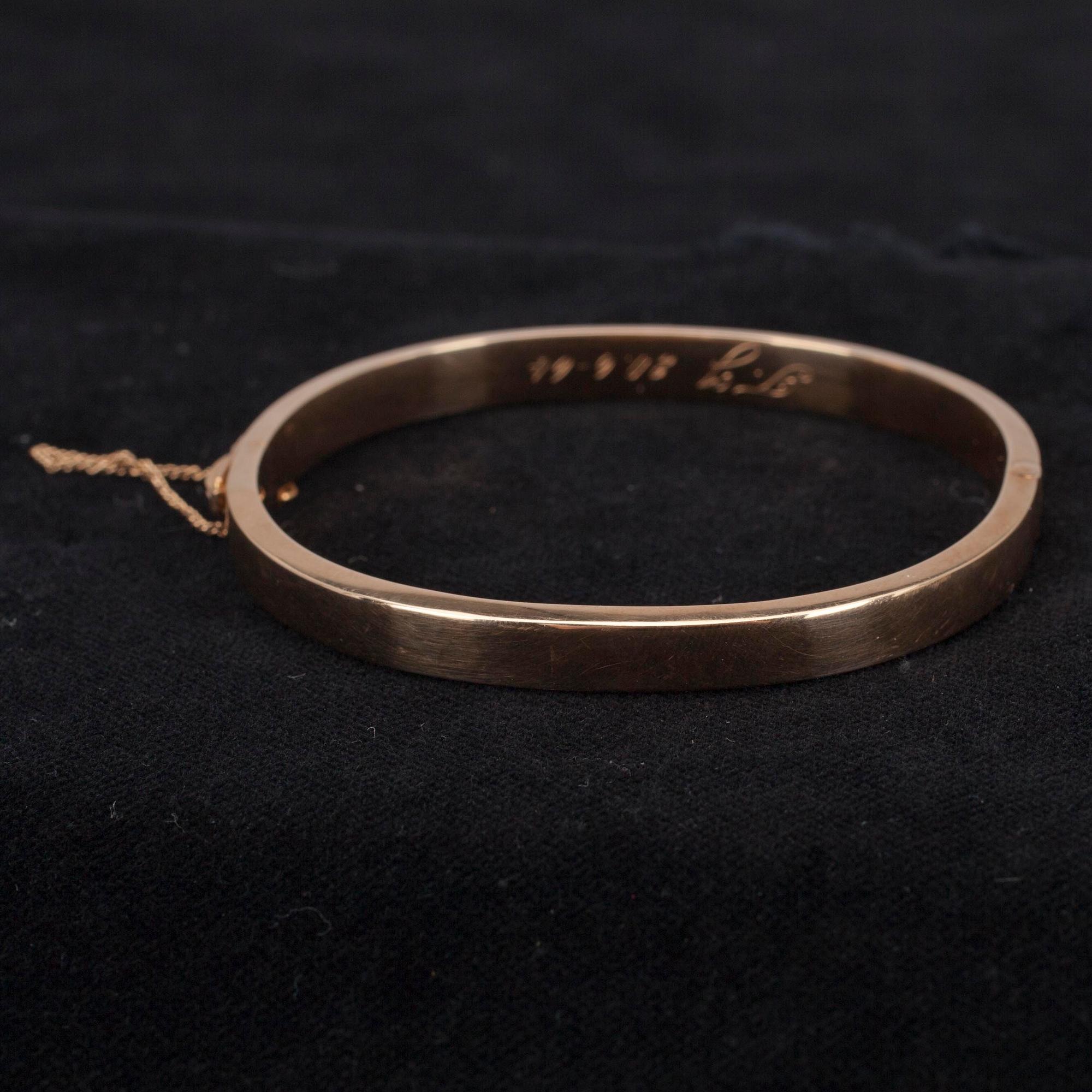 ARMRING, guld 14K, Nestor Westerback, Helsingfors 1963. Vikt 12 g.
