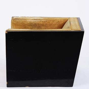 Sten Blomberg, a black lacquered armchair, David Blomberg AB, Stockholm, ca 1933.