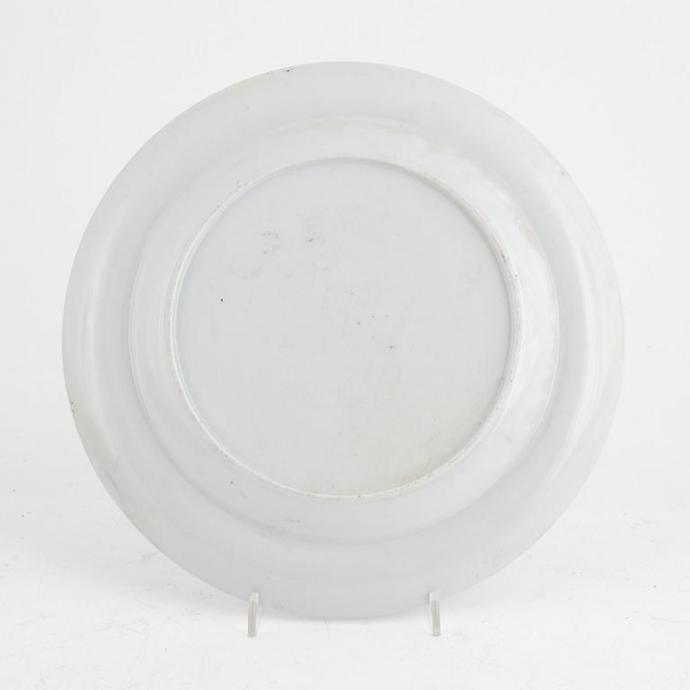 Servisdelar, 10 delar, porslin, Kina, Qianlong (1736-95) & Jiaqing (1795-1820).