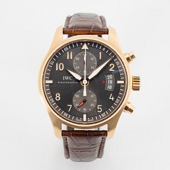 IWC, Pilot, Spitfire, chronograph, wristwatch, 43 mm.