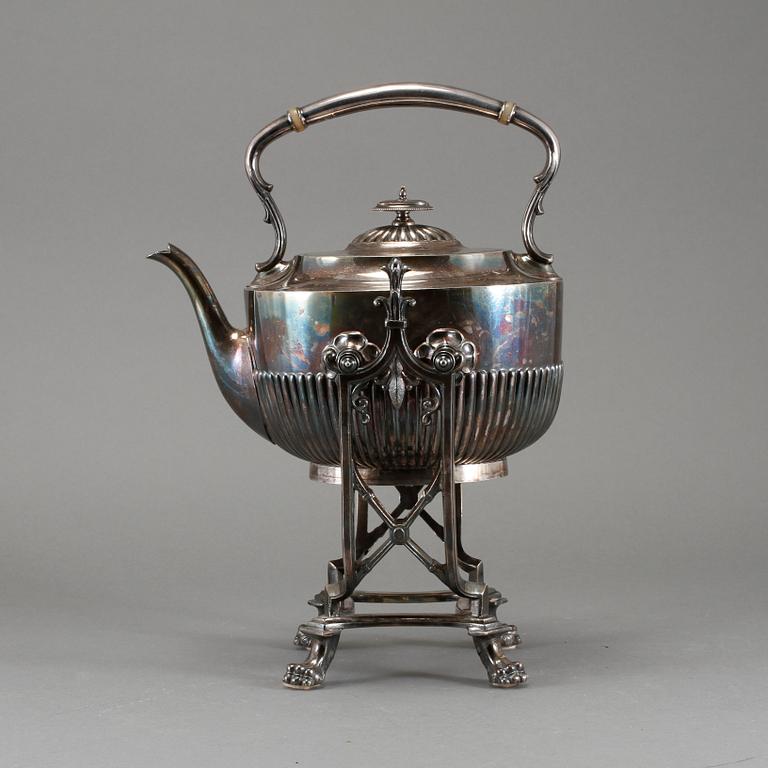 TEKÖK på RECHAUD, nysilver, tidigt 1900-tal.