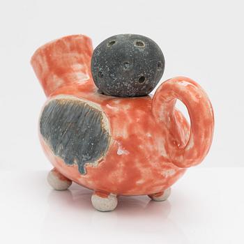 Urmas Puhkan, a ceramic sculpture, signed.