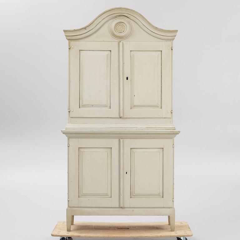 A cabinet, late 18th Century and early 20th Century.