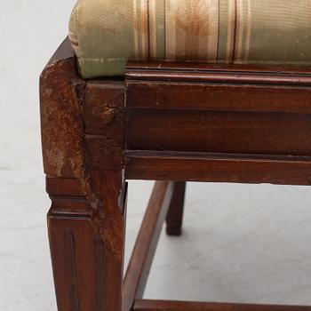 Six lat Gustavian chairs by Carl Johan Wadström, Stockholm (1758-1816, mästare 1788).