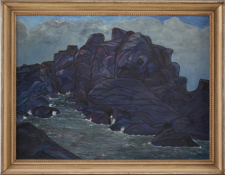 OKÄND KONSTNÄR, olja på duk, signerad Henry Myrén, 1900-tal.