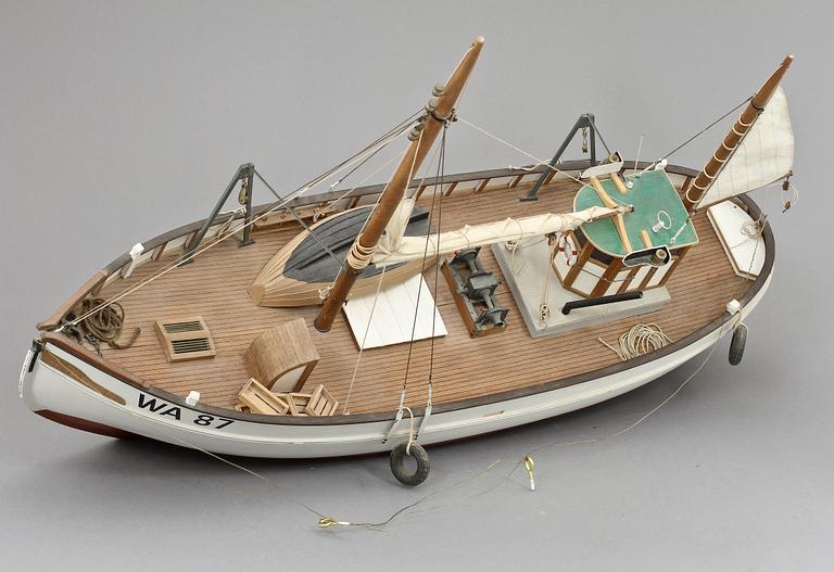 MODELLBÅT, 1900-talets andra hälft.