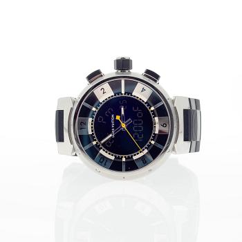 ARMBANDSUR, herr, Louis Vuitton, Tambour Quartz, stål boett. Original fodral.
