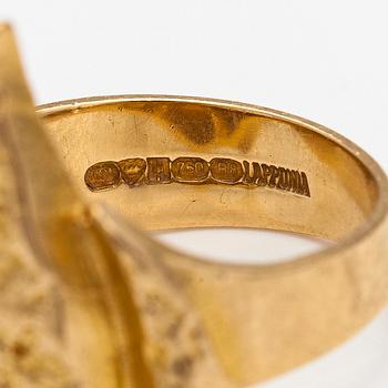 Björn Weckström, "Diamond twig", an 18K gold ring with dimaonds ca. 0.03 ct in total. Lapponia 1979.