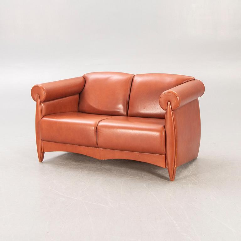 A Klaus Wettergren leather sofa 21st century.