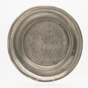 Johan Fredrik Werrenrath, bowl, pewter, Lund, 1868.