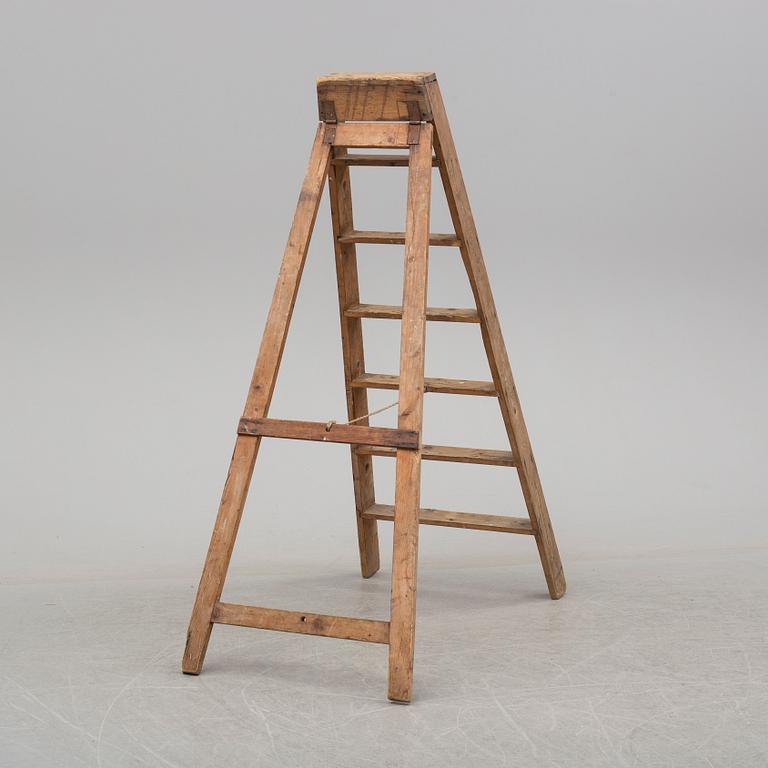 a 20th century wooden ladder.