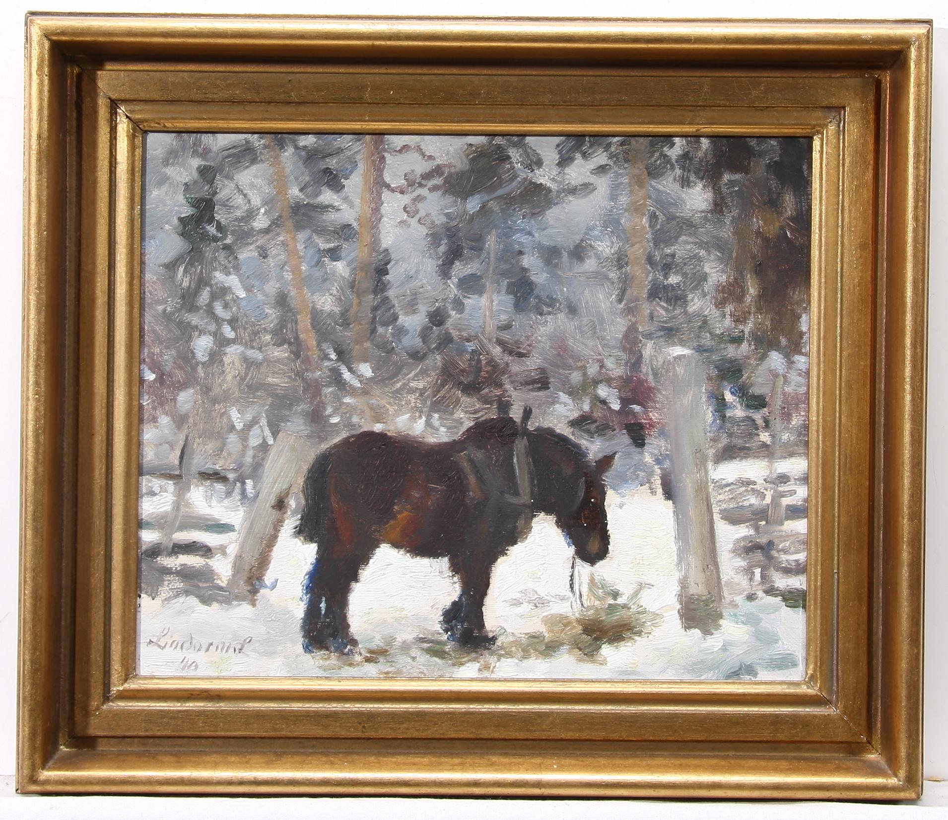 LINDORM LILJEFORS, olja på pannå, sign o dat -40.