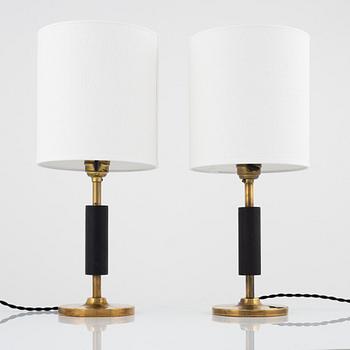 Erik Tidstrand, bordslampor 1 par, modell "27260", Nordiska Kompaniet, 1920-30-tal.