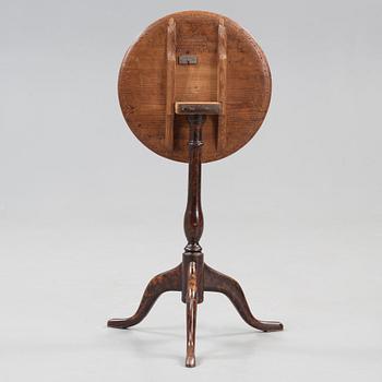 A Swedish 18th century tilt-top table by J Sjölin.