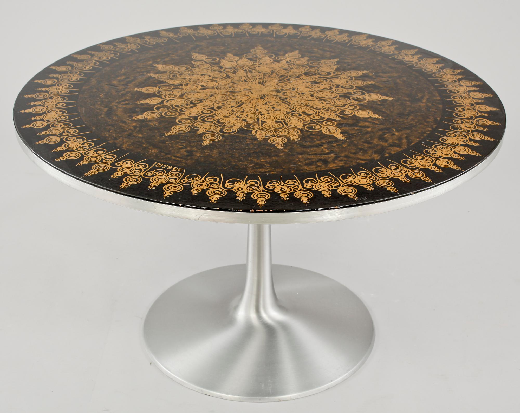 MATBORD, Cado, Danmark, skiva signerad Mygge, 1970-tal.