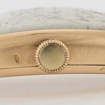 Chronometre Movado, Tonneau, wristwatch, 23 x 42 mm.