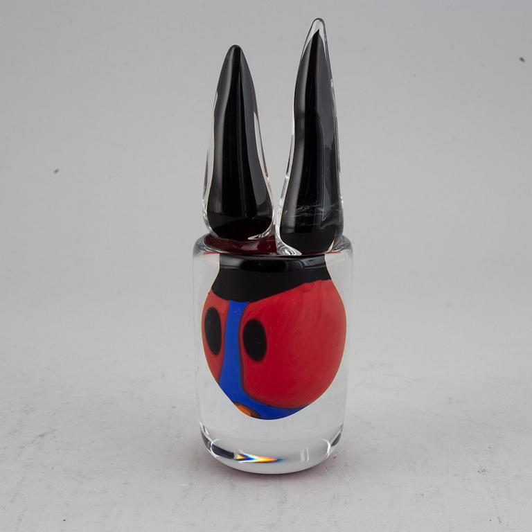 Erik Höglund, a glass sculpture / vase, Strömbergshyttan, Sweden 1992.