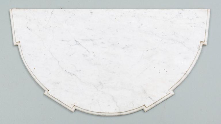 SKIVA TILL KONSOLBORD, marmor, 1800/1900-tal.
