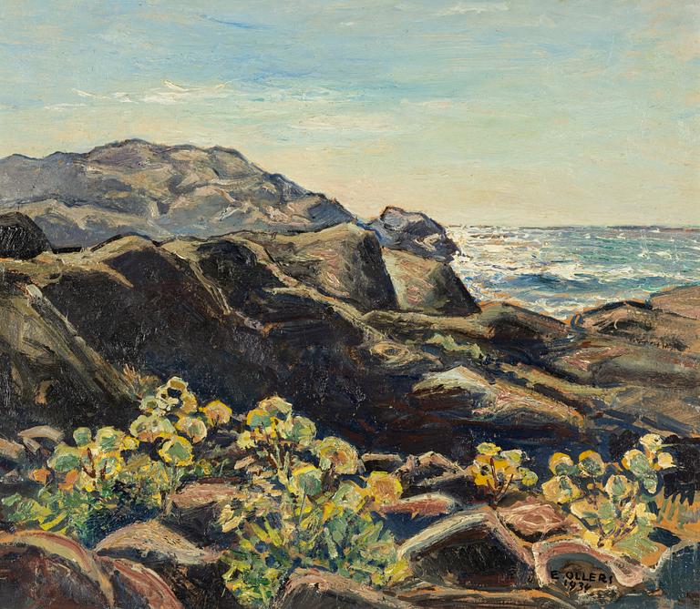 Edvin Ollers, Coastal Landscape.